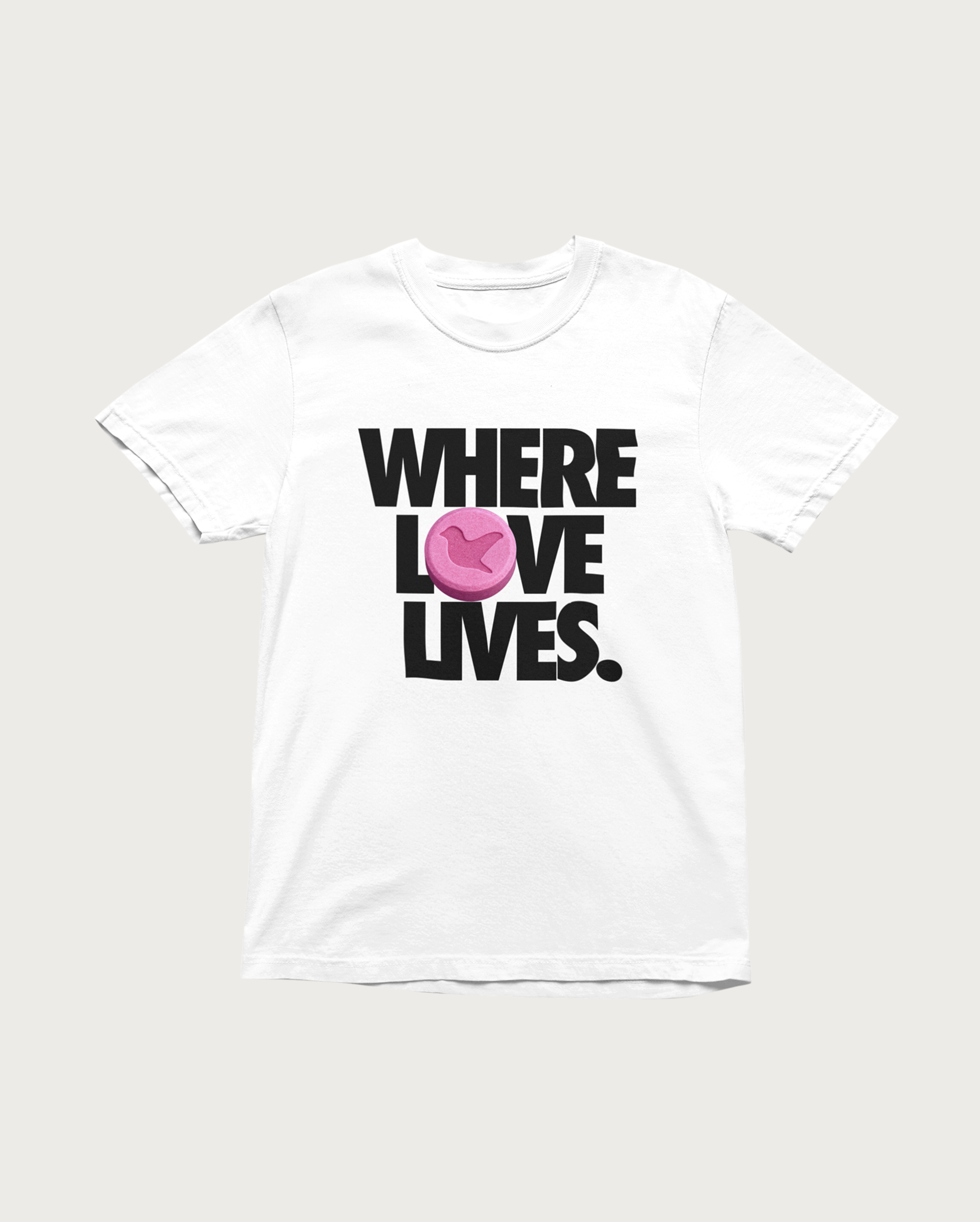 Where Love Lives Unisex T-Shirt White