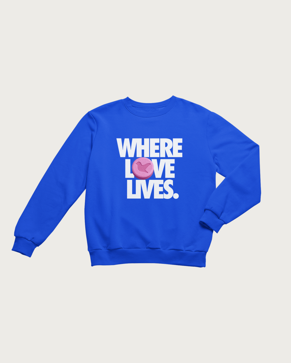 Where Love Lives Sweatshirt - Nocturnal Notion